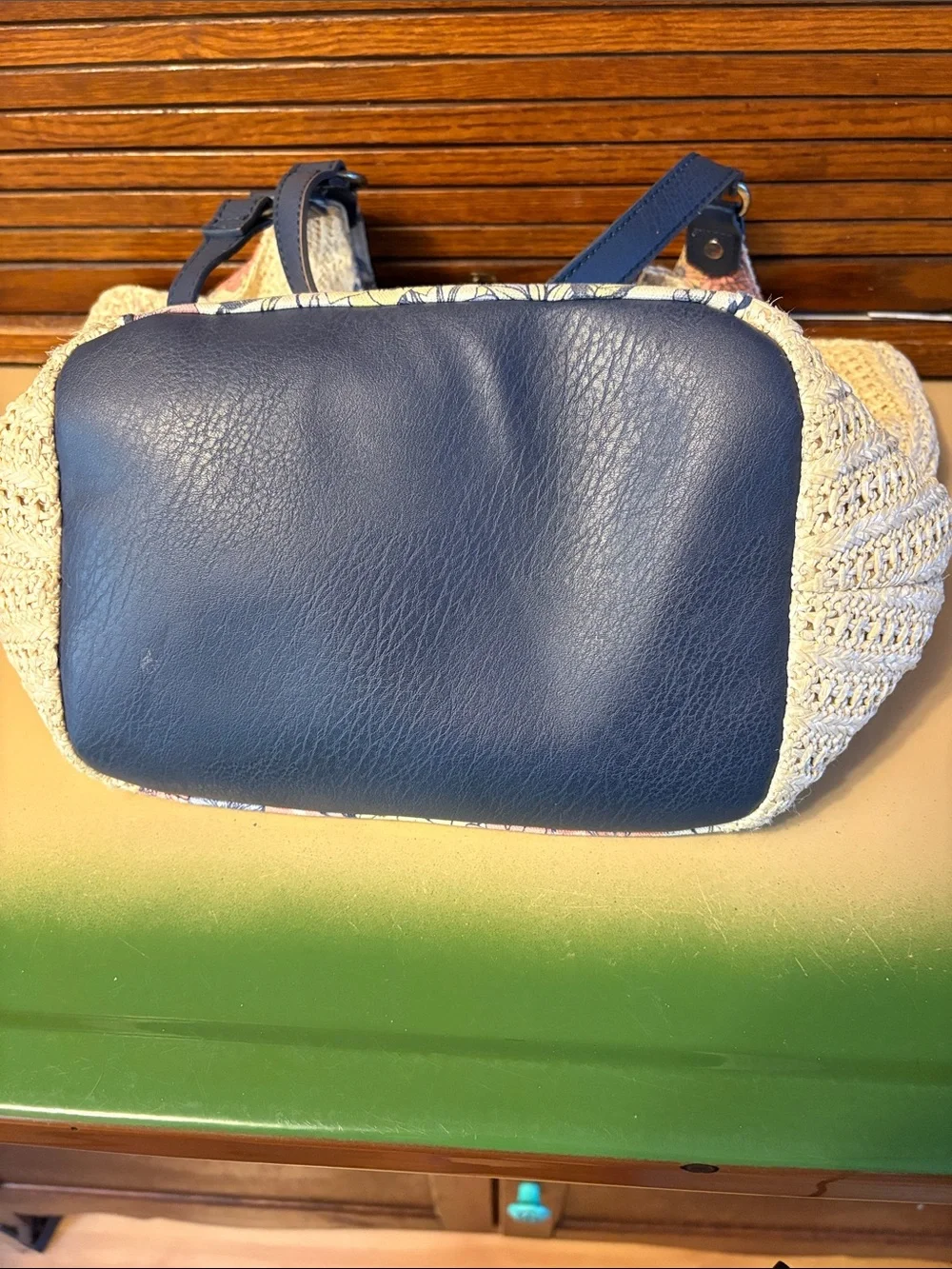 Sakroots Cream Crochet Shoulder Bag with Multicolor Floral Print